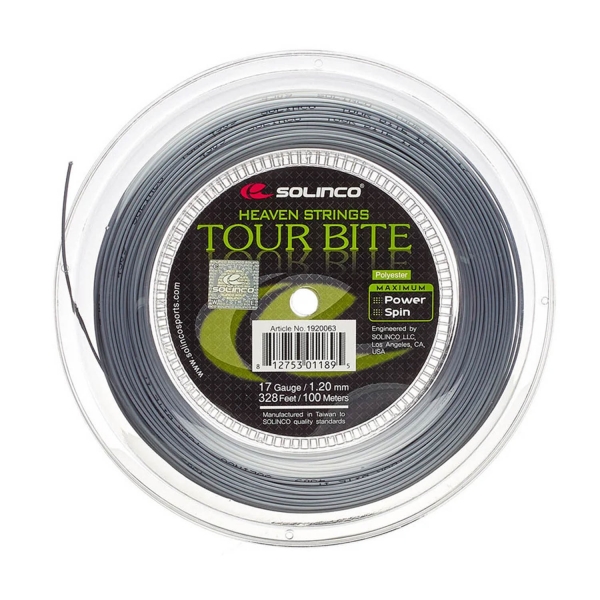 Corda Monofilamento Solinco Tour Bite Mini 1.20 Matassa da 100 m  Grey 1920063