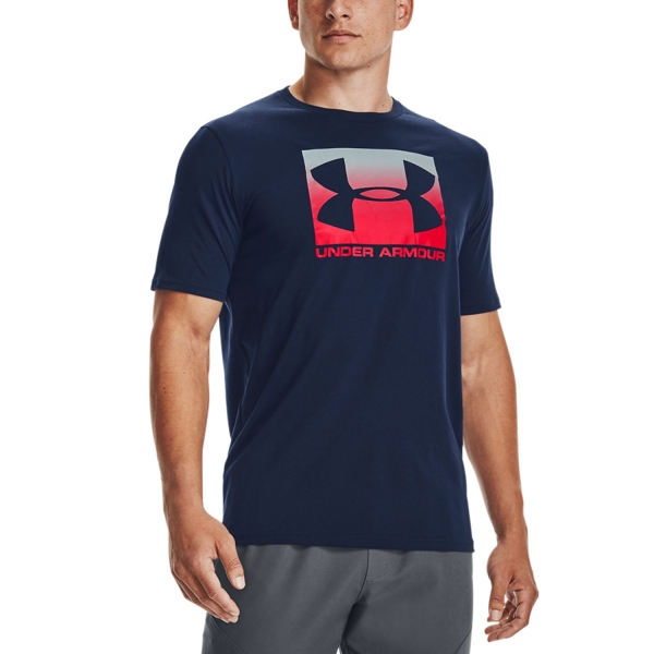 Men's Tennis Shirts Under Armour Boxed Sportstyle TShirt  Academy/Red 13295810408