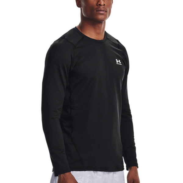Men's Tennis Shirts and Hoodies Under Armour Coldgear Crew Shirt  Black 13660680001