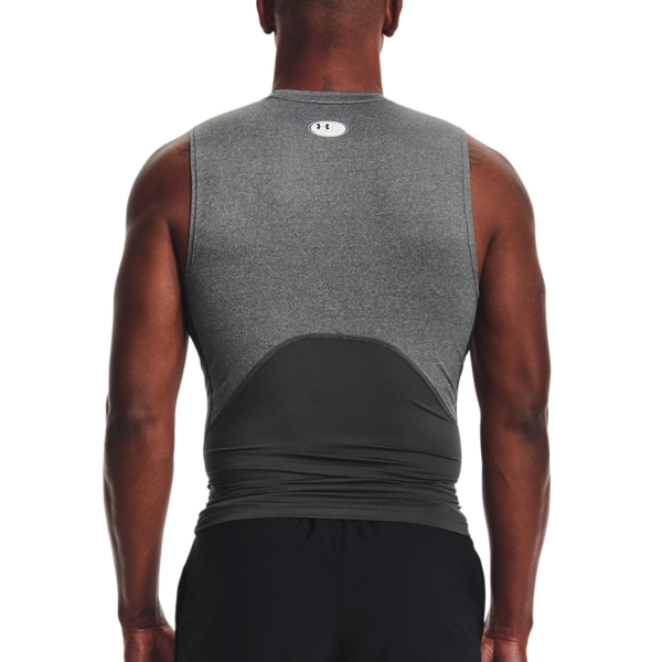 Armour HeatGear Top Tenis Hombre - Carbon Heather