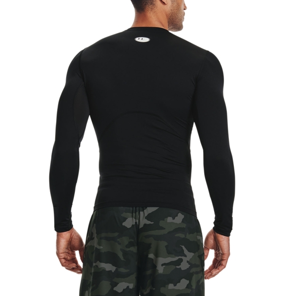 Under Armour HeatGear Compression Maglia - Black/White