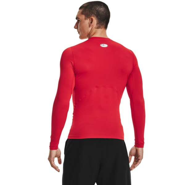 Under Armour HeatGear Compression Shirt - Red/White