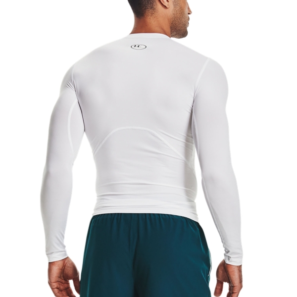 Under Armour HeatGear Compression Maglia - White/Black