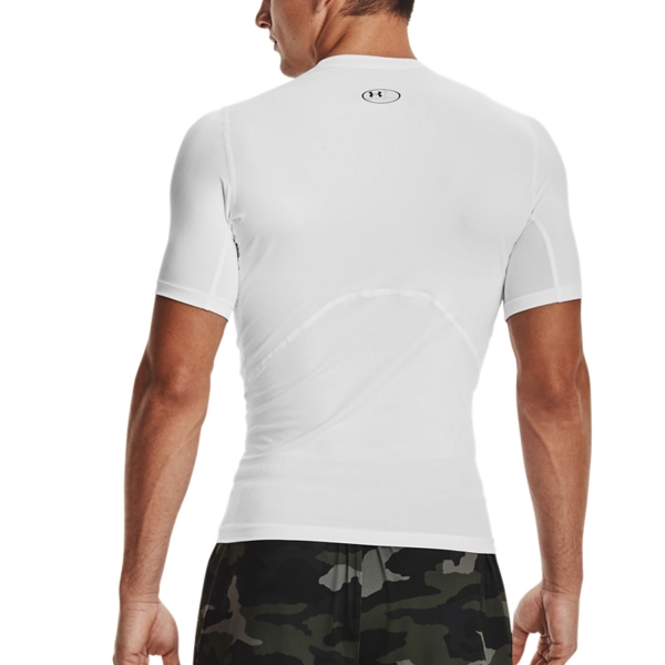 Under Armour HeatGear Compression T-Shirt - White/Black