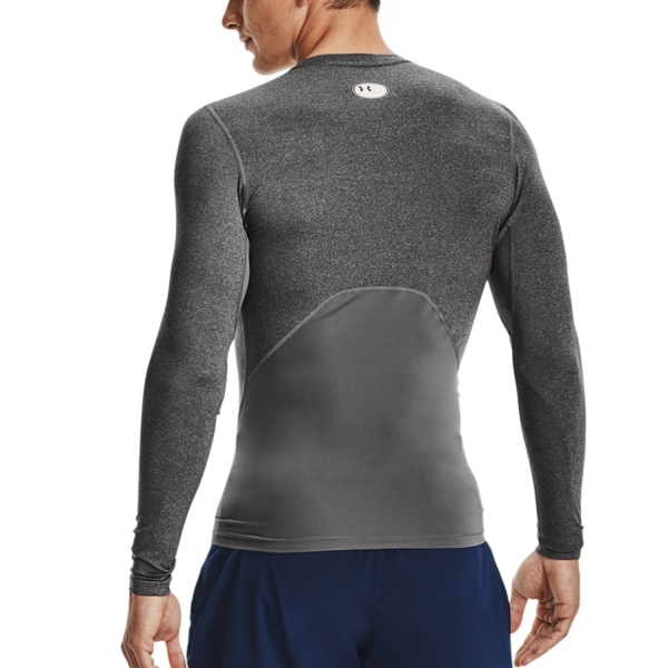 Under Armour HeatGear Compression Maglia - Carbon Heather/Black