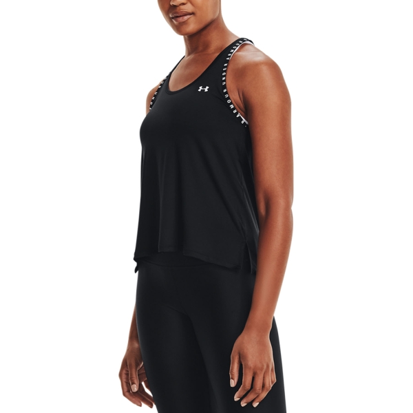 Women`s Tennis Tanks Under Armour Knockout Tank  Black/White 13515960001