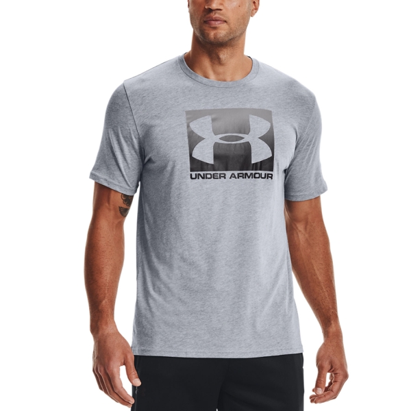 Under Armour Maglietta da Tennis Uomo - Steel Light Heather