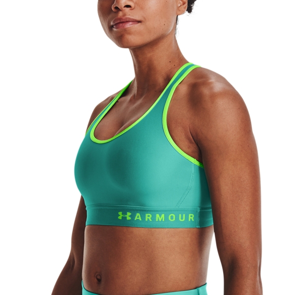 Under Armour Mid Women s Tennis Bra Neptune Quirky Lime