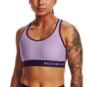 Woman Tennis Underwear Under Armour Mid Sports Bra  Octane/Purple Switch/Octane 13071960566