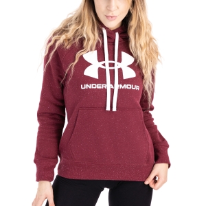 Women's Tennis Shirts and Hoodies Under Armour Rival Logo Hoodie  League Red/White 13563180626