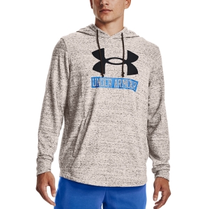 Men's Tennis Shirts and Hoodies Under Armour Rival Terry Logo Hoodie  Onyx White/Black 13703900112