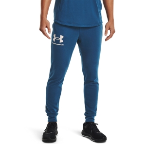 Men's Tennis Pants and Tights Under Armour Rival Terry Pants  Deep Sea Blue/Onyx White 13616420459