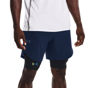Men's Tennis Shorts Under Armour Stretch 7in Shorts  Academy/Metallic Solder 13516670408