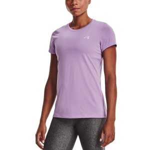 Women`s Tennis T-Shirts and Polos Under Armour Tech Solid TShirt  Octane/Metallic Silver 12772070566