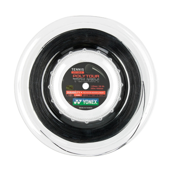 Corda Monofilamento Yonex PolyTour Tough 1.25 Matassa 200 m  Black PTT1252BK