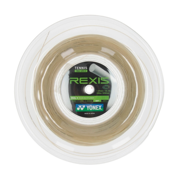 Multifilament String Yonex Rexis 1.25 200 m Reel  Natural TGRX1252B