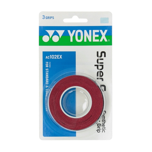 Sobregrip Yonex Super Grap Overgrip x 3  Red 5027000R