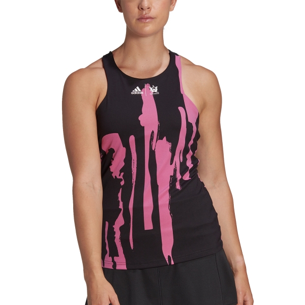 Women`s Tennis Tanks adidas New York Tank  Black/Semi Pulse Lilac HT4234