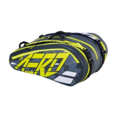 Babolat Pure Aero x 12 Bag - Grey/Yellow/White