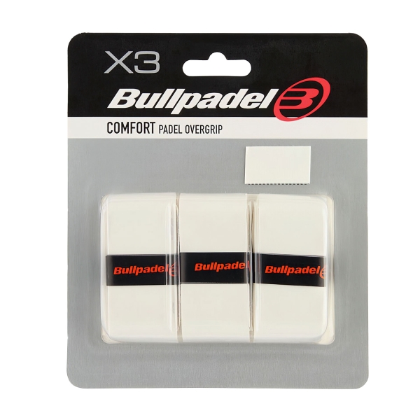 Accesorios Padel Bullpadel GB1200 Comfort x 3 Sobregrips  Blanco 478668012