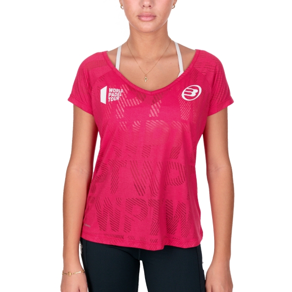 Women`s Tennis T-Shirts and Polos Bullpadel Rapolan WPT TShirt  Carmesi Fluor 461907499
