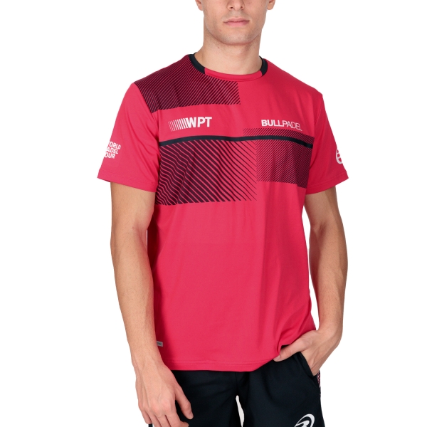 Camiseta pádel Ricione WPT 2022 Roja Carmesí - Bullpadel