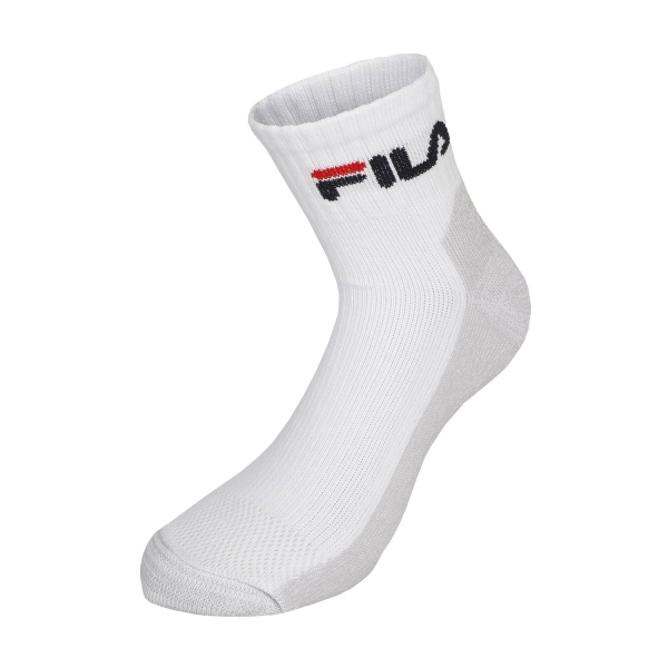 Pobreza extrema Y equipo Tortuga Fila Logo Sport Calcetines de Tenis - White