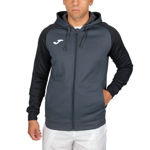 Men's Tennis Shirts and Hoodies Joma Academy IV Hoodie  Anthracite/Black 101967.151