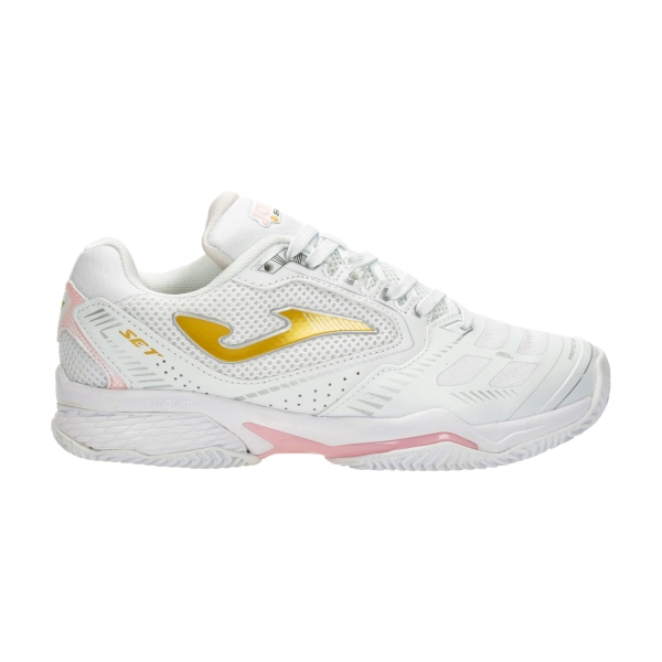 Women`s Tennis Shoes Joma Set Clay  White/Gold TSELS2202P