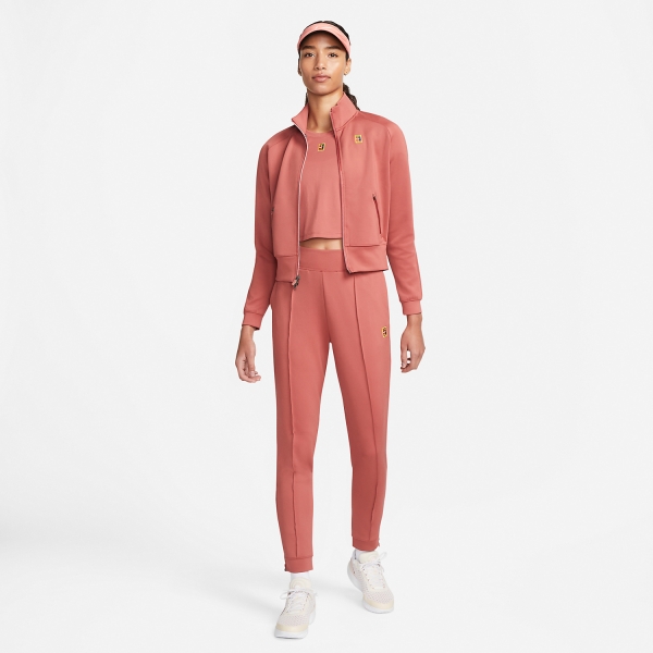 Nike Court Heritage Logo Women s Tennis Jacket Canyon Rust