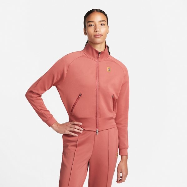 Nike Court Heritage Logo Women s Tennis Jacket Canyon Rust