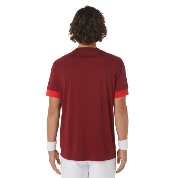 Asics Court T-Shirt - Beet Juice/Classic Red