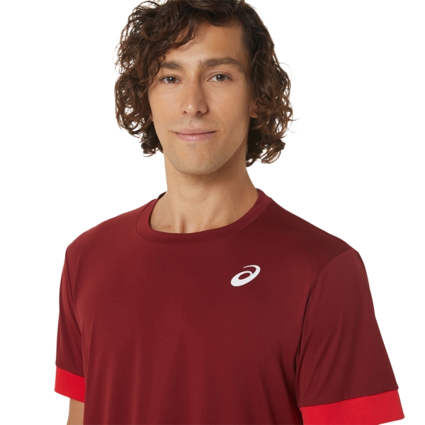 Asics Court Camiseta - Beet Juice/Classic Red