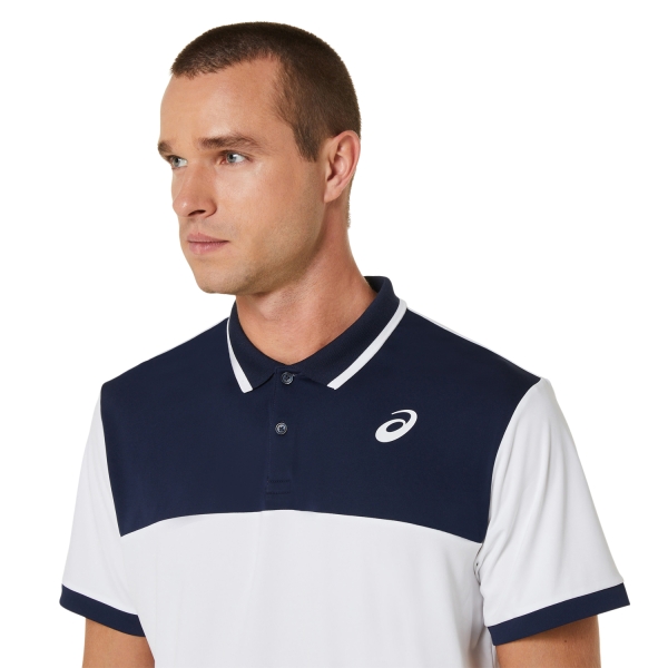 Asics Court Polo - Brilliant White/Midnight