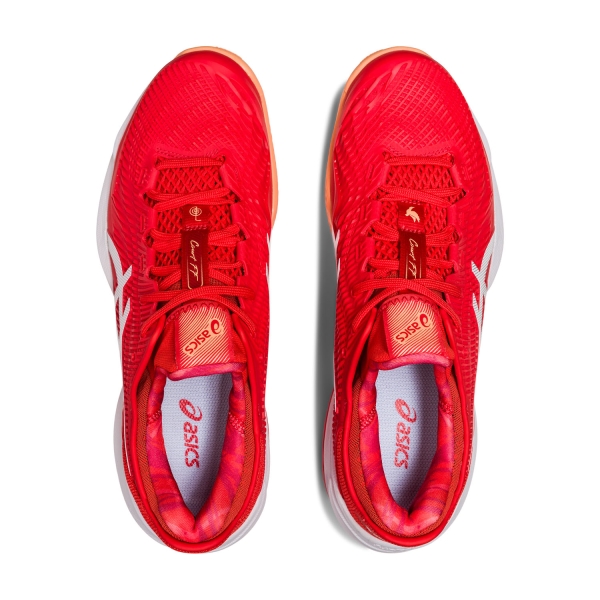 Asics Court FF 3 Novak Clay - Fiery Red/White