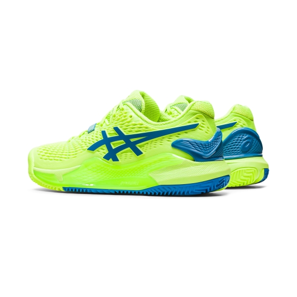 Asics Gel Resolution 9 Clay - Hazard Green/Reborn Blue