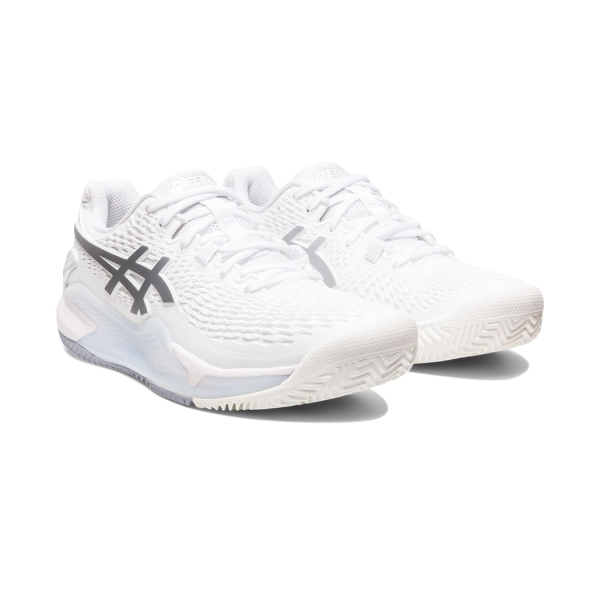 Asics Gel Resolution 9 Clay - White/Pure Silver