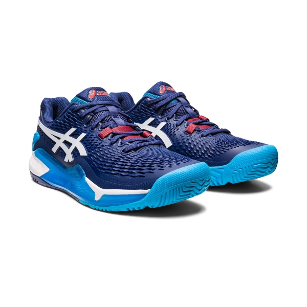 Asics Gel Resolution 9 Padel - Indigo Blue/White