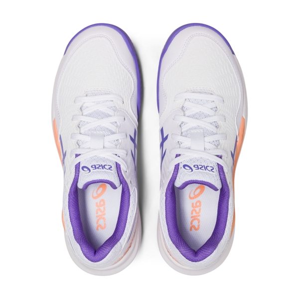 Asics Gel Resolution 9 GS Clay Junior - White/Amethyst
