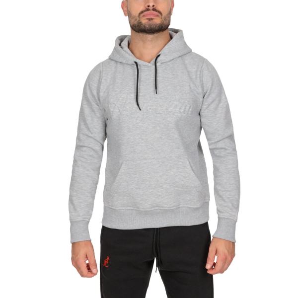 Maglie e Felpe Tennis Uomo Australian Australian 3D Logo Hoodie  Grigio Melange  Grigio Melange SWUFE0035101