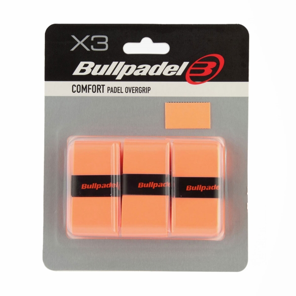 Accesorios Padel Bullpadel GB1200 Comfort x 3 Sobregrips  Naranja Fluor 450838529