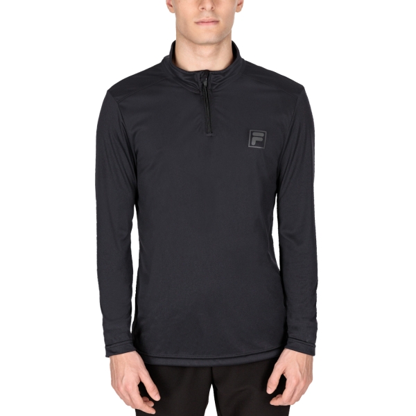Men's Tennis Shirts and Hoodies Fila Victor Shirt  Black FBM222025E900