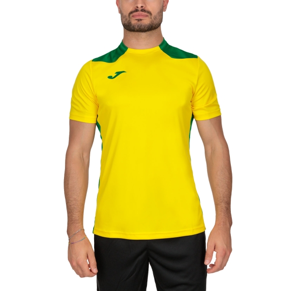 Men's Tennis Shirts Joma Championship VI TShirt  Yellow/Green 101822.904