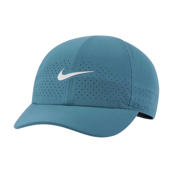 Tennis Hats and Visors Nike Court Advantage Cap  Riftblue/White CQ9332415