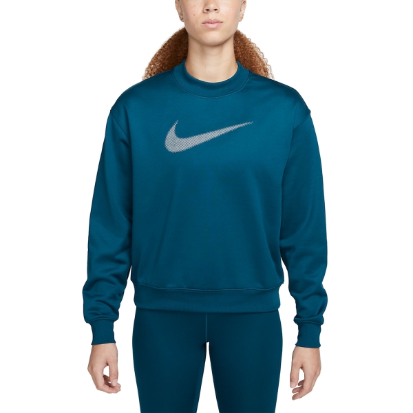 Camisetas y Sudaderas Mujer Nike ThermaFIT All Time Sudadera  Valerian Blue/Black/White DQ5524460