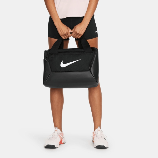 Nike Brasilia 9.5 Mini Duffle - Black/White