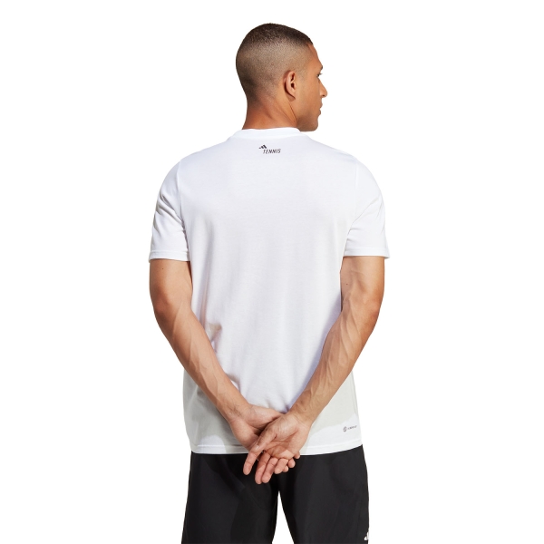 adidas Logo Pint Men\'s Tennis T-Shirt - White