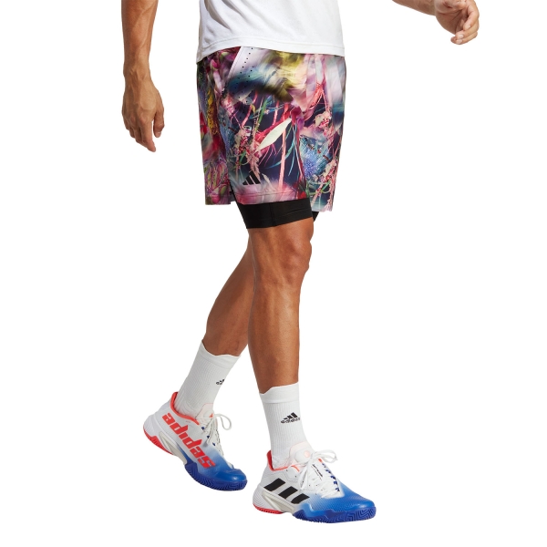 Adidas Melbourne Tennis Two-In-One 7 Shorts Mens