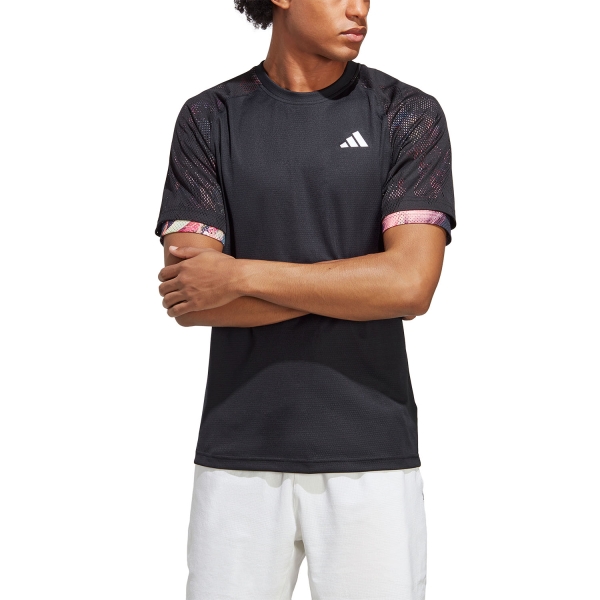 Men's Tennis Shirts adidas Melbourne HEAT.RDY TShirt  Black HT7206