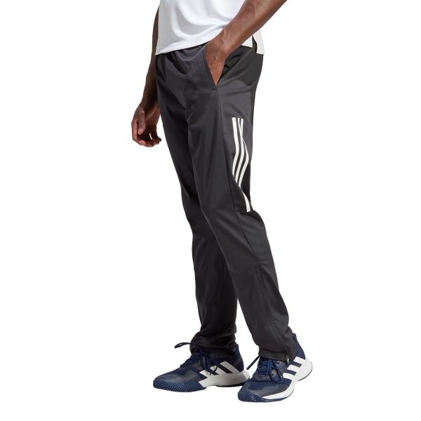 Pantaloni e Tights Tennis Uomo adidas adidas 3Stripes Knit Pantalones  Black  Black HT7180